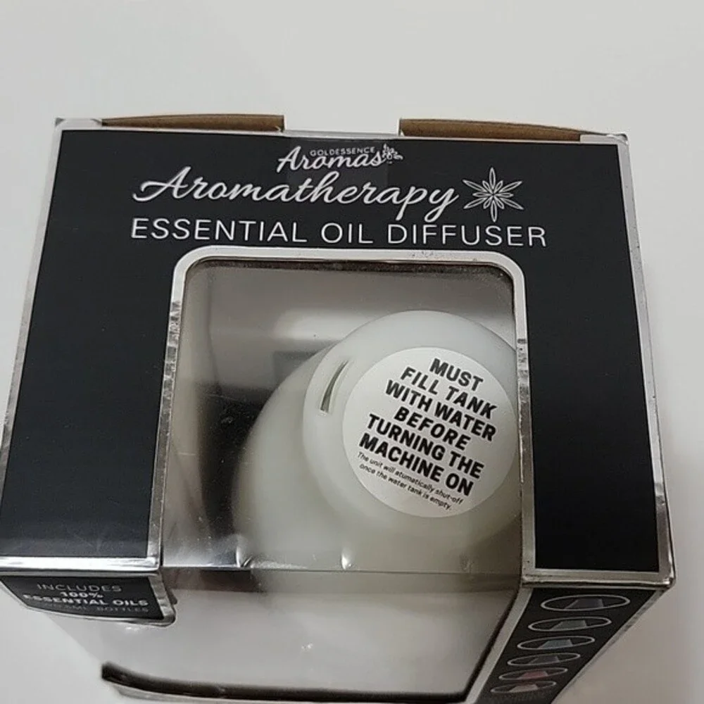 GOLDESSENCE Aroma Therapy Essential Oil Sparkle Color Changing Diffuser NIB